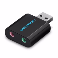Vention USB External Sound Card melns Metal Type