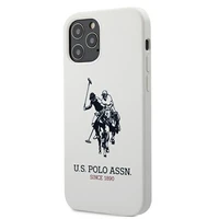 US Polo USHCP12LSLHRWH viedtālruņa apvalks iPhone 12 Pro Max 6.7 balts Silikona kolekcija