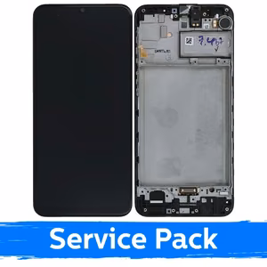 LCD дисплей для Samsung M215 M21 M30s M307 чёрный с рамкой (Service Pack)