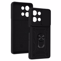 Slide Camera Armor viedtālruņa apvalks Motorola Moto G75 5G melns