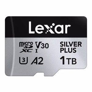 Lexar High-Performance Silver Plus microSDXC atmiņas karte 1 TB + adapteris