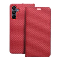 LUNA Book Carbon viedtālruņa apvalks SAMSUNG A15 4G / A15 5G sarkans