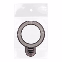 Viedtālruņa statīvs Circle GLITTER - uzlīmējams - melns