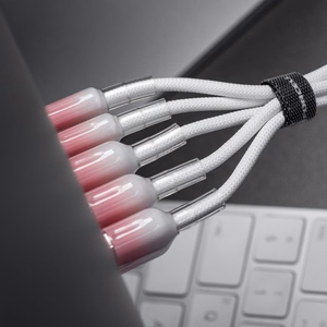 Cable USB C to USB C Forcell F-Energy QC4.0 PD 3A 60W Gradient 1 m C354 white