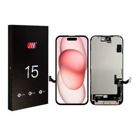LCD ekrāns Apple iPhone 15 ar skārienjūtīgo ekrānu JH INCELL FHD (noņemams IC)