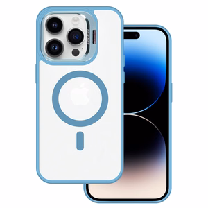 Tel Protect viedtālruņa apvalks ar statīvu Magsafe telefonam Iphone 11 zilais