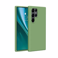 Etteri Silikona maciņš for Samsung Galaxy S25 Ultra gaiši zaļš