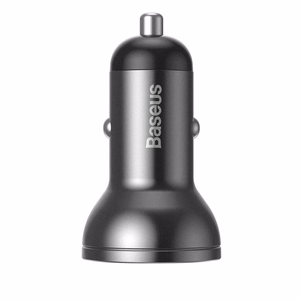 Автомобильное зарядное устройство Baseus с дисплеем 24W + USB кабель 3в1 Baseus Three Primary Colors 1,2м