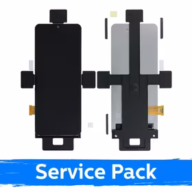 LCD displejs saderīgs ar Samsung F711 Z Flip3 (INNER) melns (Service Pack) (NF version)