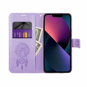 MEZZO grāmatu viedtālruņa apvalks IPHONE 17 Pro Max sapņu ķērājs violeta