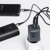 FORCELL F-ENERGY GaN VT-31 pelēks ceļojuma lādētājs Type C + USB A PD QC4.0 3A 33W ar PD