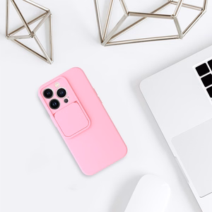 Viedtālruņa apvalks Camshield Soft Iphone 13 Pro gaiši rozā