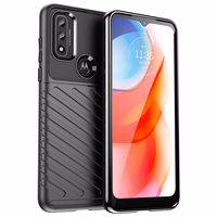 Thunder viedtālruņa apvalks elastīgs bruņu pārsegs Motorola Moto G Play 2022 melns