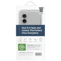Uniq Swivix 360 rotējošs statīvs viedtālruņa apvalks iPhone 16 - caurspīdīgs