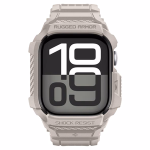 SPIGEN RUGGED ARMOR maciņš ”PRO” V2 APPLE WATCH 10 / 11 (42 MM) DUNE BEIGE