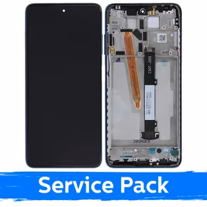 LCD Displejs Saderīgs ar Xiaomi Poco X3 Pro (X3) Ar Frame / Zils / (Service Pack)