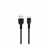 Kabelis USB A uz USB C Hoco 2,4A 3 m X20 melns