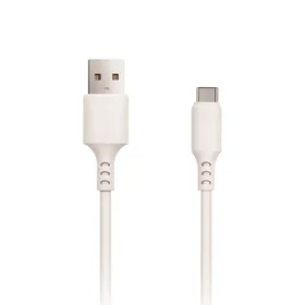 Setty kabelis USB - USB-C 3,0 m 2A balts JAUNS