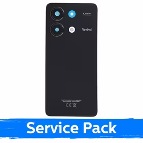 Aizmugurējais vāks saderīgs ar Xiaomi Redmi Note 13 4G / Midnight Black / (Service Pack)