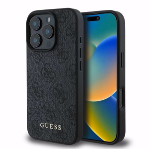 Guess 4G Classic viedtālruņa apvalks iPhone 16 Pro - melns