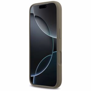 Guess чехол для iPhone 17 Pro GUHCP17LSC4GSMW (Silicone W/ Big 4G Script) коричневый