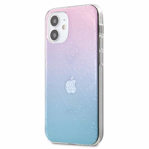 Guess GUHCP12S3D4GGBP iPhone 12 mini 5.4" сине-розовый/сине-розовый жёсткий чехол 4G 3D Pattern Collection