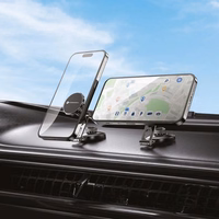 FORCELL F-GRIP IronSecure magnētiskais auto turētājs vējstiklam / paneļim melns