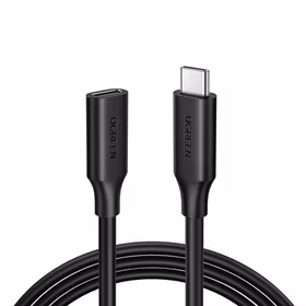 Ugreen 10387 USB cable USB 3.2 Gen 2 (3.1 Gen 2) 1 m USB C melns