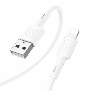 Kabelis USB A uz Lightning Hoco 2,4A 1 m X83 balts