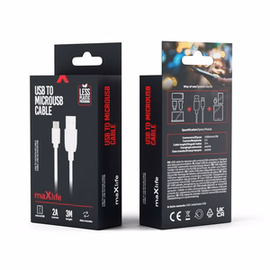 Maxlife cable USB - microUSB 3,0 m 2A white