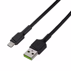 zaļš Cell KABGC24 lightning cable 0.3 m melns
