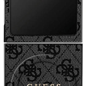 Guess 4G Classic Magnētiskais viedtālruņa apvalks Samsung Galaxy Z Flip 7 - melna