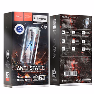 HOCO rūdīts stikls HD antistatiskā (komplekts 25in1) – vairāku iepakojumu iPhone 16 Pro Max / 17 Pro Max (G10)