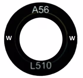 Samsung A566 A56 5G lens priekš camera Melns (lens Wide) 1pcs (service pack)