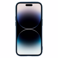 Vennus Silikona viedtālruņa apvalks Iphone 14 Pro Max dizains 1 tumši zils