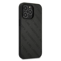 Karl Lagerfeld perforēts Allover apvalks iPhone 13 Pro / 13 6.1" - melna