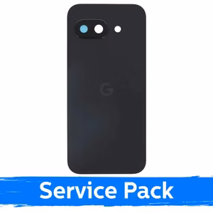 Aizmugurējais vāciņš, saderīgs ar Google Pixel 9A, obsidiāna melns (Service Pack)