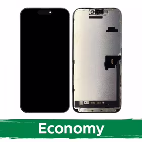 LCD displejs saderīgs ar iPhone 16 Pro melns (INCELL / Economy) /*Removable IC*/