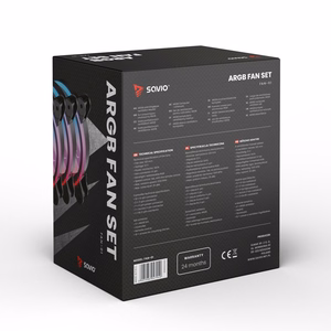 SAVIO FAN-01 4 gab. 120mm ARGB ventilatoru komplekts ar kontrolieri un tālvadības pulti