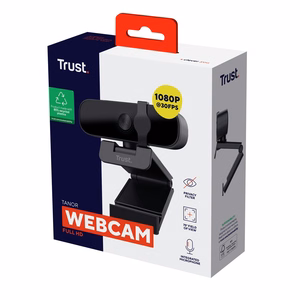Trust Tanor - 1080p Full HD tīmekļa kamera (melna)