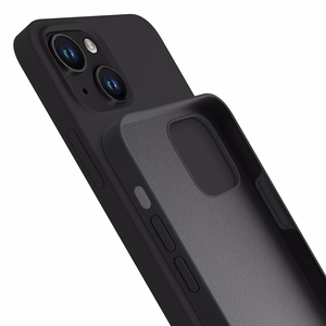 iPhone 14 Plus 3mk Silicone Case sērija - melns