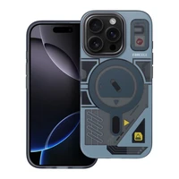 Viedtālruņa apvalks FORCELL F-PROTECT Levels ar divslāņu 4D tehnoloģiju, militārā triecientesta sertifikātu, saderīgs ar MagSafe, paredzēts IPHONE 16 PRO MAX pelēks