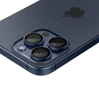 Spigen Optik.tR EZ Fit kameras aizsargs iPhone 14 Pro / Pro Max / 15 Pro / Pro Max – titāna zils, 2 gab.