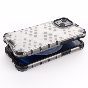 Honeycomb Case броневой чехол с TPU бампером для iPhone 13 mini чёрный