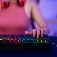 Wozinsky WKGP-1165 Mehāniskā spēļu tastatūra ar RGB apgaismojumu - melna