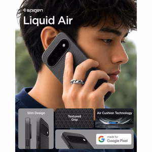 Spigen Liquid Air maciņš modelim Google Pixel 11 – krāsa: matēta melna