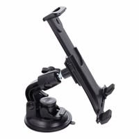 Auto turētājs vējstiklam / paneļim / galvas balstam (planšetēm 7" - 10") melns