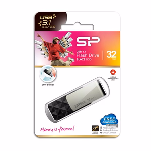 Silicon Power Blaze B30 USB zibatmiņa 32 GB USB Type-A 3.0 (3.1 Gen 1) melna