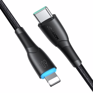 Joyroom Starry Series SA32-CC3 USB-C / USB-C kabelis 60W 1 m - melns