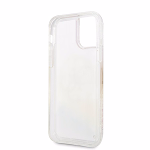 Guess GUHCN58LGIRGP iPhone 11 Pro ciets apvalks Gradient Liquid Glitter Circle Logo